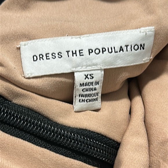 Dress The Population Emery Sequined Scoopback Dress in Black Jeweled Size XS - Picture 9 of 16